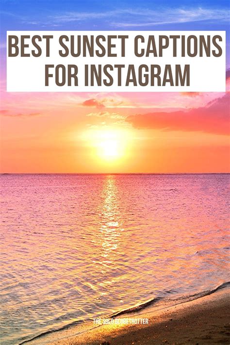 425 Sunset Captions For Instagram Describing Its Ultimate Beauty 2023