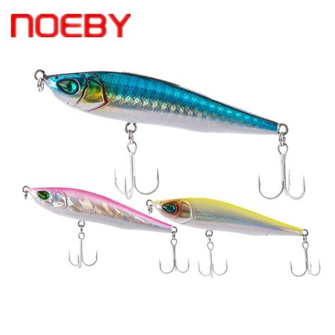 Noeby Pencil Lure 80mm 16g Fishing Lure Plastic Sinking Hard Bait For