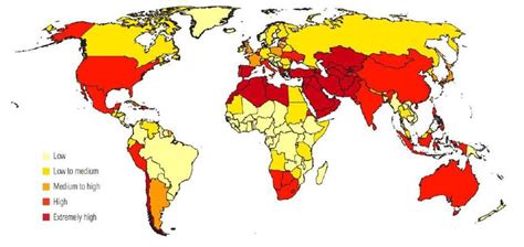 Ranking The Worlds Most Water Stressed Countries In 2040 World