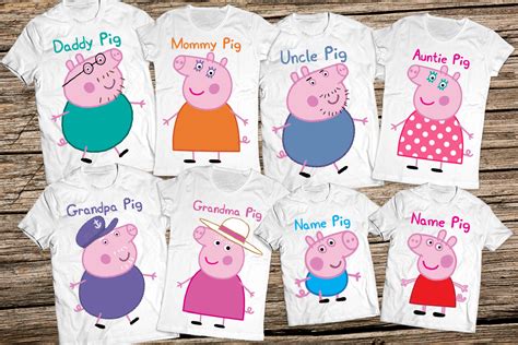 Peppa pig birthday shirt boy. Peppa pig family shirts Daddy pig shirt Peppa pig birthday ...