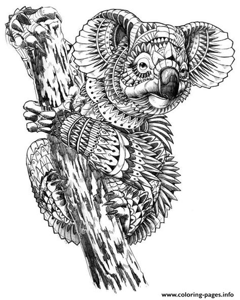 Intricate Animal Coloring Pages Printable