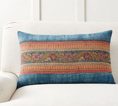 Ideas & inspiration for real life. Zazie Pieced Lumbar Decorative Pillow Cover | Pottery Barn