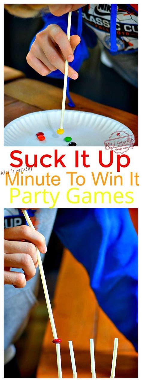 Pin On Kid Friendly Minute To Win It Party Games