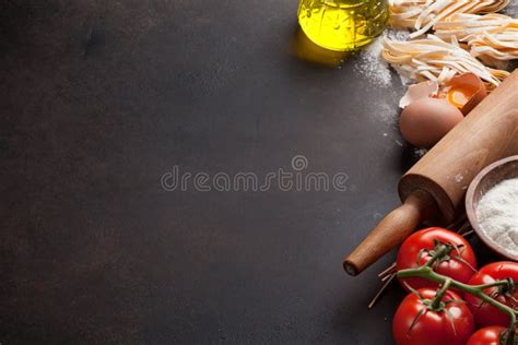 Pasta Cooking Ingredients Stock Image Image Of Ingredients 97047053