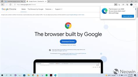 這款瀏覽器太 2008 了！ 』微軟出招想勸用戶棄 Chrome 改投向 Edge 的懷抱 電獺少女