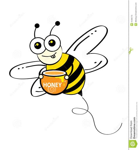 Bee Stock Vector Image 41295775