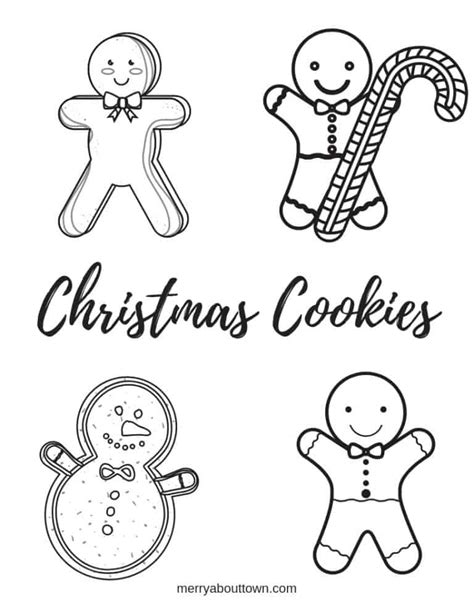 Coloring page with cute gingerbread. Christmas-Cookies-768x994 - Becoming Family