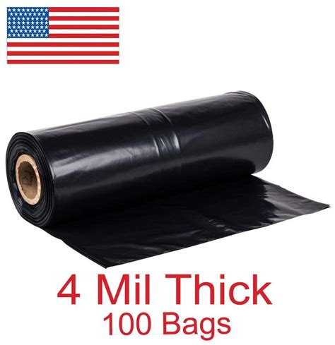 42 Gallon Roll Of Extra Heavy Duty Contractor Trash Bag True 4mil