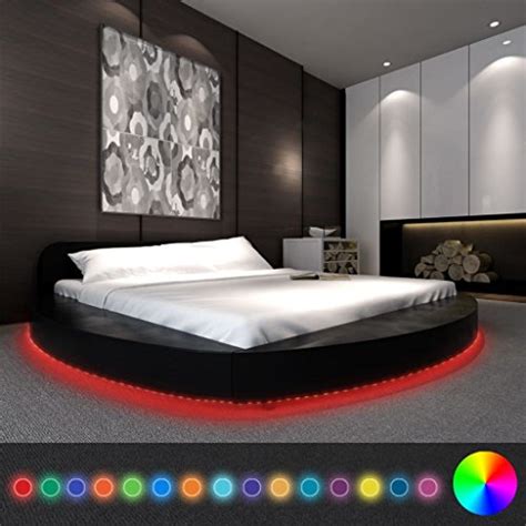 Hier findest du viele informationen und details rund um deine neue matratze in 180x200. Festnight Polsterbett Bett Doppelbett Ehebett mit LED ohne ...