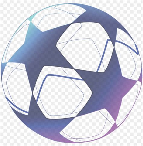 Uefa Champions League Football Ball Stars Png Image With Transparent