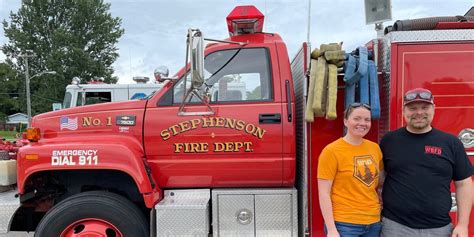 Stephenson Fire Department ‘pays It Forward With Fire Truck Donation