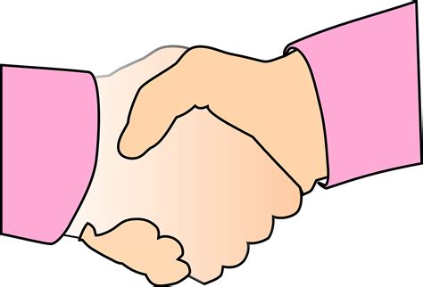 Shake Hands Clip Art Png Download Full Size Clipart 5539665