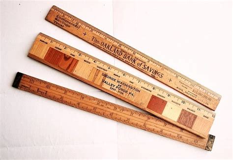 Vintage Wooden Ruler