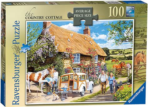 Ravensburger The Country Cottage 100 Piece Jigsaw Puzzle Toys At Foys