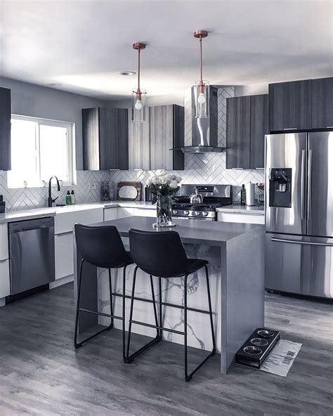 10 Grey Kitchen Color Schemes Decoomo