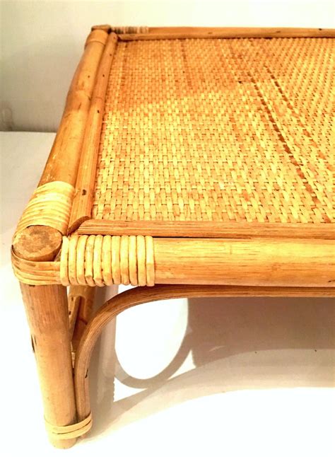 2 side pockets to hold magazines, books, utensils, etc. Mid-20th Century Rattan and Wicker Bed Tray and Magazine ...