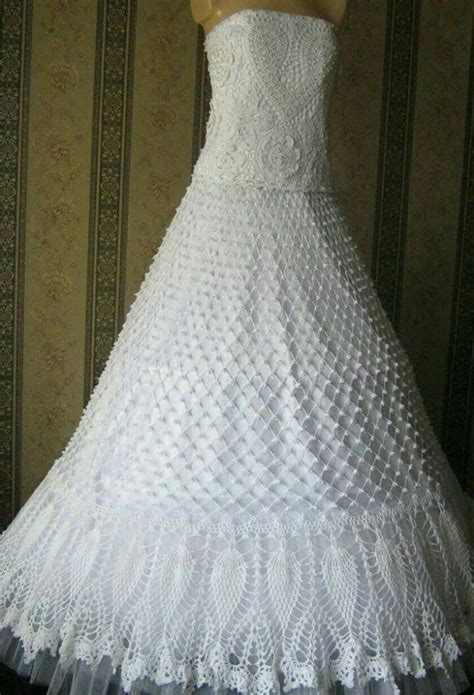 449 Best Images About Crochet Wedding Dresses On Pinterest