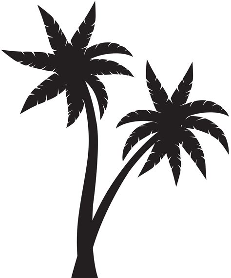 Arecaceae Silhouette Clip Art Palm Tree Silhouette Png Clip Art Image