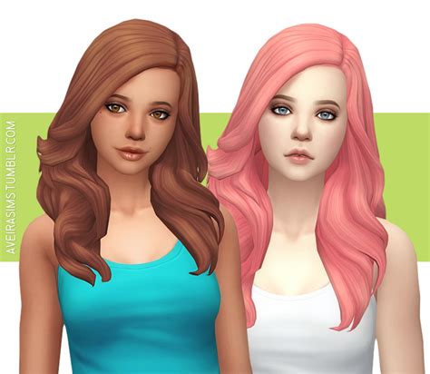Mint Hair Color Sims 4 Cc Warehouse Of Ideas