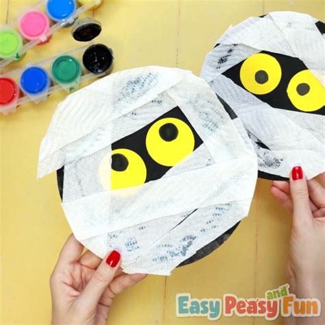 Paper Plate Mummy Craft Simple Peasy And Enjoyable Project Diy Hub