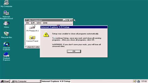 Installing Internet Explorer 4 On Windows 95 Youtube