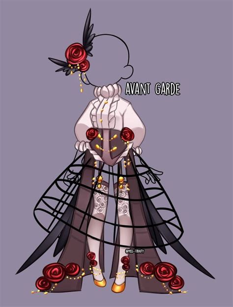 Avant Garde Outfit Adopt Close By Miss Trinity On Deviantart Drawing Anime Clothes