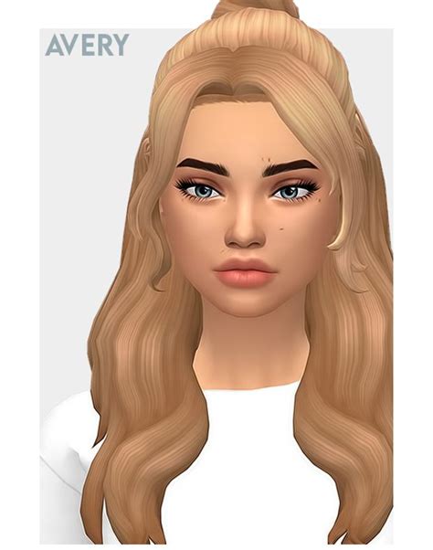 Avery Hair Jibby Sims Hair Sims 4 Teen Sims 4 Mods
