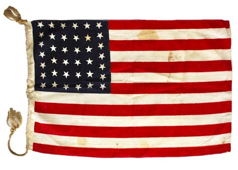 Sold At Auction 38 Star Printed American Flag Circa 1876