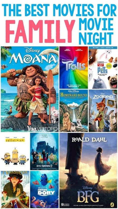 From animated classics to recent releases, the whole. The BEST Movies for Family Movie Night. - Viva Veltoro