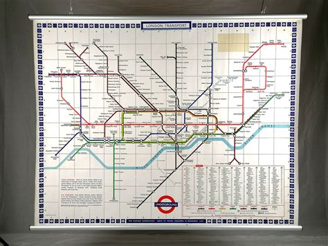 1964 1969 London Underground Pocket Maps By Paul Garbutt Iconic Antiques