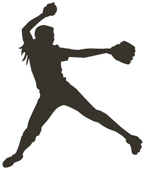 Free Softball Silhouette Cliparts Download Free Softball Silhouette