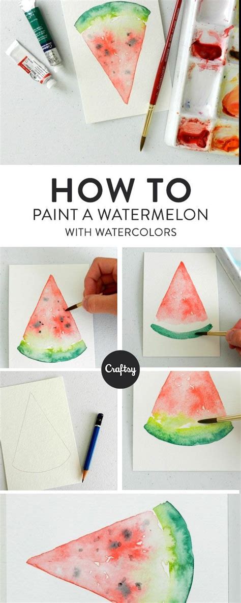 Sometimes the color was totally wrong, the results looked muddy, or they just didn't look. Watercolor Watermelon: 4 Steps to Painting a Slice of Summer | Watermelon painting, Watercolor ...
