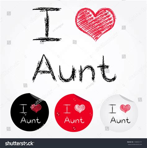 Love Aunt Stock Vector Royalty Free 149855171 Shutterstock