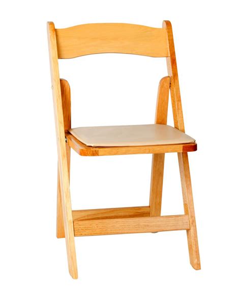 A standard folding chair is the most rented and requesed chairs when additional seating is needed. NATURAL WOOD FOLDING CHAIR Rentals | Bright Rentals