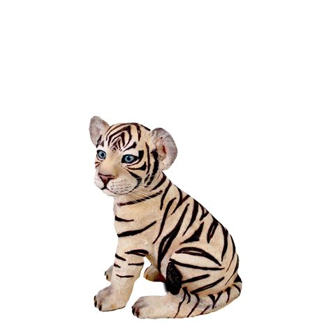 sitting siberian tiger cub life size statue michaels