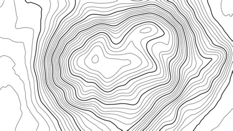 Vector Mountain Topography With Elevation Contour Lines Texture Topo
