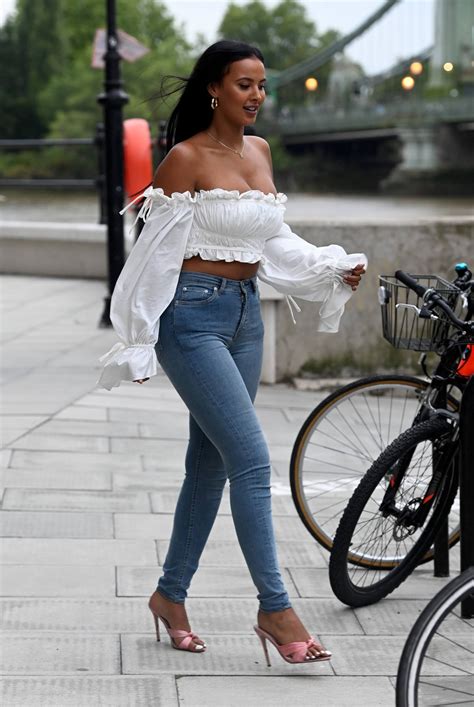Maya Jama Sexy Cleavage Out In London Hot Celebs Home