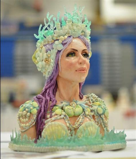 Edible Art Mermaid Bust Cake Cool Cake Designs Artisan Cake Company Amazing Cakes