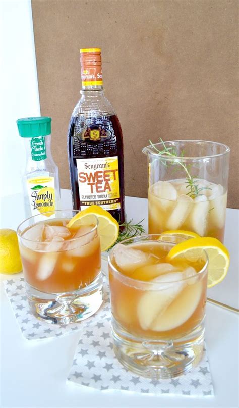 2 large tea bags for iced tea, 1/2 cup boiling water, 8 fresh mint sprigs, 4 cups lemonade made from frozen concentrate, 1/2 cup vodka, ice cubes, 8 lemon slices. A version of a delicious signature wedding cocktail that ...