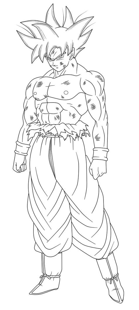 There's no lines on his shirt/wristbands aka places where otherwise it would've been inked black. Dragon Ball Super Coloring Pages Ultra Instinct ...
