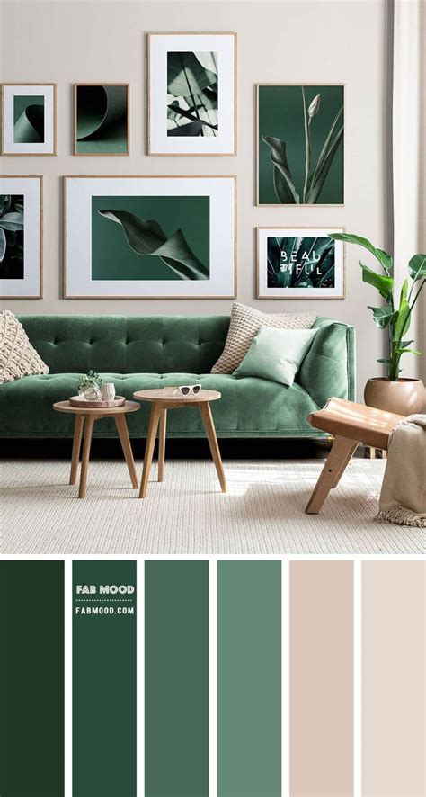 Haru small sofa bed, pine green velvet. Green and Taupe Living Room in 2020 | Taupe living room ...