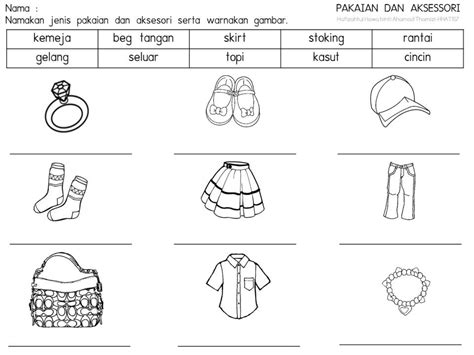 Lembaran Kerja Pakaian Tradisional Prasekolah Prasekolah Sk Ulu Kakus