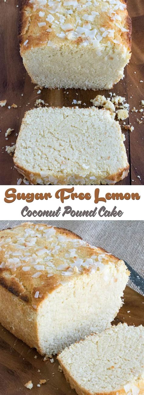 Buttermilk and bananas give it a moist crumb, while sultanas and walnuts add texture. Sugar Free Lemon Coconut Pound Cake | Coconut pound cakes, Sugar free recipes, Lemon coconut