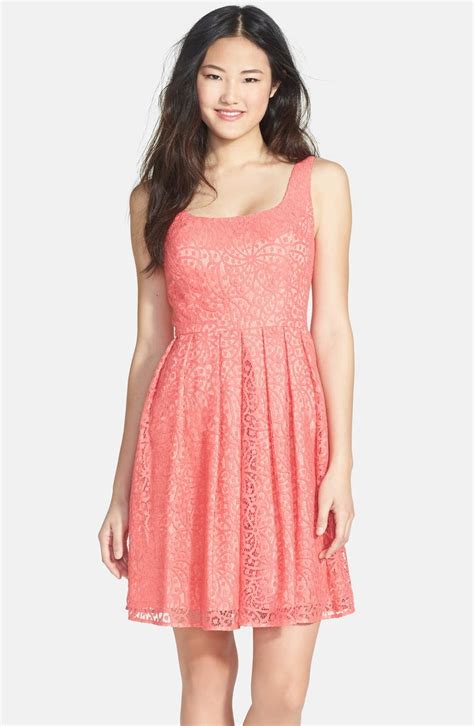 ali ro scoop neck lace fit and flare dress nordstrom