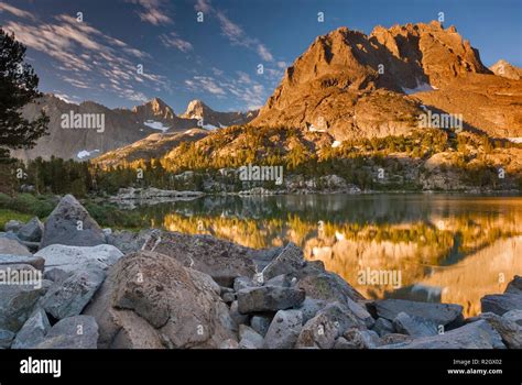 Mount Robinson Over Fifth Lake At Sunrise Big Pine Lakes The