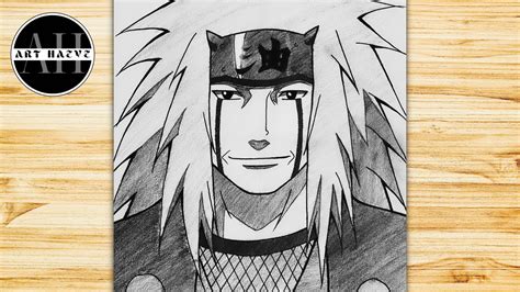How To Draw Jiraiya Step By Step From Naruto Shippuden How To Draw