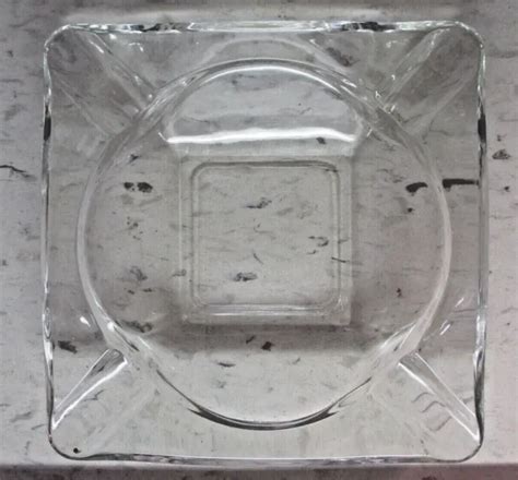 Anchor Hocking Clear Glass Square Cigar Cigarette Ashtray 6 Mcm Vintage 14 90 Picclick