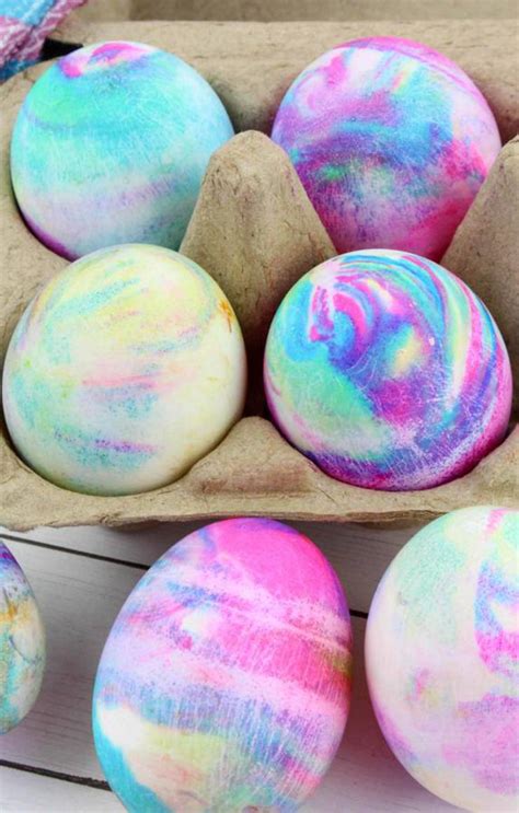 Best Dyed Easter Eggs How To Tie Dye Easter Eggs With Cool Whip Easy