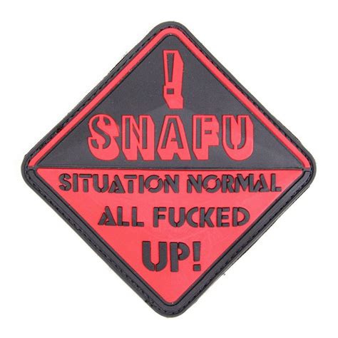 Hero Outdoors Snafu Pvc Morale Patch 1399
