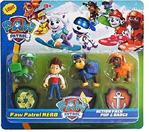 Want to discover art related to eversti? Radhey Preet® Paw Patrol Action Pup & Badge, Ryder, Tracker, Robot Dog, Everest, Fun Loving Toy ...